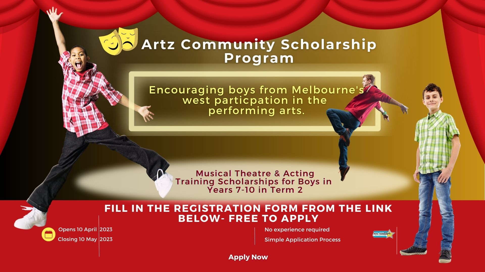 Artz Community Scholarship (Facebook Event Cover)